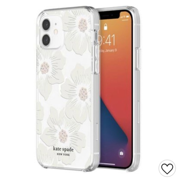 Kate, Spade, hollyhock floral iPhone 12 case - Picture 9 of 11